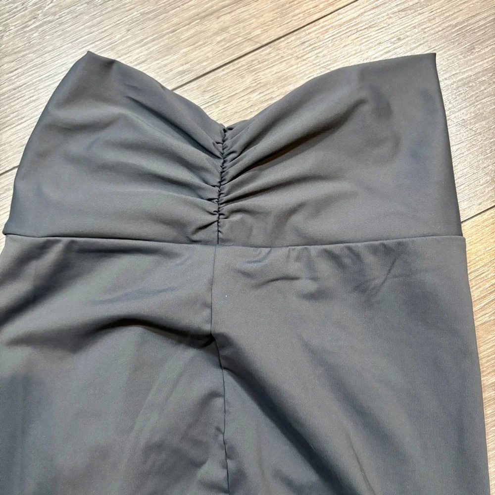 SKIMS Dark Gray Twist-Front Maxi Swim Sarong Size XXS